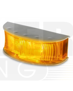 Hella 2062 DuraLED Front End Outline Lamp - Matt finish Stainless Steel Housing