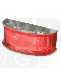 Hella 2311PBULK DuraLED Rear Position/End Outline Lamp - Polished Stainless Steel Housing, Bulk Pack 4