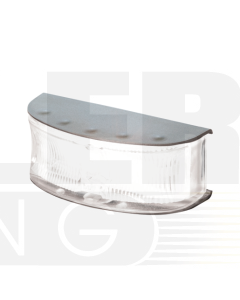 Hella LED Front End Outline Marker Lamp White 12/24V Polished Hsng