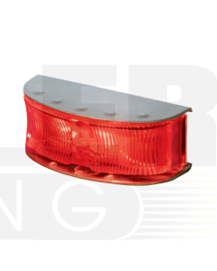 Hella LED Rear End Outline Marker Lamp Red 12/24V Polished Hsng 