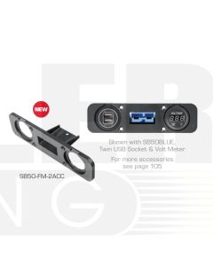 Ionnic SB50-FM-2ACC Two Accessory Socket with Anderson Plug SB50 Mount
