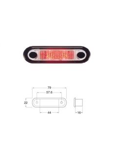 Hella LED Rear Position / Outline Lamp - Red Illuminated (Pack of 4) (2308BULK)
