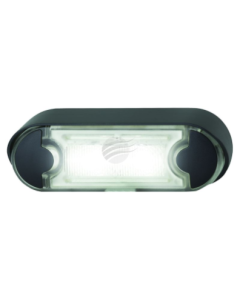 Hella Pack of 16 LED Licence Plate Lamp 12/24V Angled Black Flush Mount