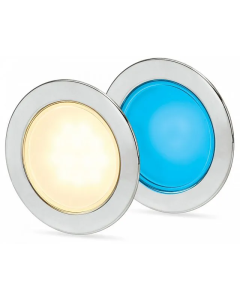 Hella 2JA958340131 EuroLED 95 Gen 2 Round Down Light Dual Colour Recess Mount w/ Spring Clip - Warm White/Blue