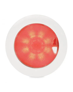 Hella 2JA980630101 EuroLED Touch 150 Down Lights White Plastic Rim -Warm White/Red Light