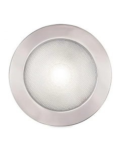  Hella 2JA980631511 EuroLED 150 Down Lights Polished Stainless Steel Rim - White Light