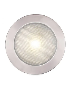  Hella 2JA980631611 EuroLED 150 Down Lights Polished Stainless Steel Rim - Warm White Light