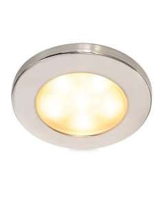 Hella 2JA980940111 EuroLED 95 Down Lights - Recess Mount Polished Stainless Steel Rim -  Warm White