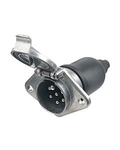 Hella 4907 7 Pole DIN ISO Metal Trailer Socket