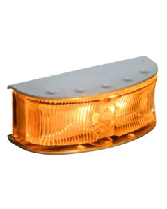 Hella HD LED Supplementary Side Direction Indicator or Cab Marker - Amber Illuminated, Satin S/S Housing (Pack of 4) (2027BULK)