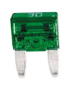 Hella 8777MINI 30A Mini Blade Fuses Green (Pack of 10)