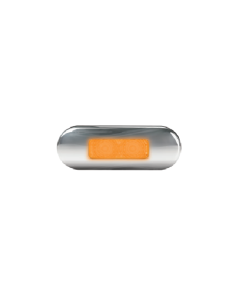 Hella Amber LED Front End Outline Marker Lamp 9-33V S/Steel Rim
