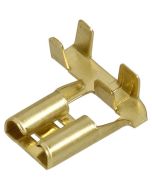 Narva 56228 Flag Female Terminal Non-insulated Brass with Locking tab for Single Q.C Housings 6.3 x 0.8mm dia (Pack of 100)